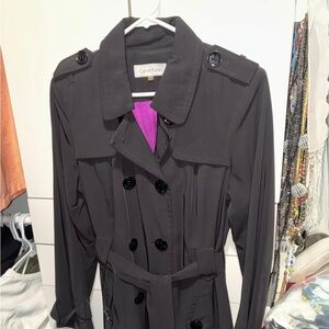 Calvin Klein Women's Black Trench Coat